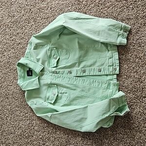 Jean jacket size 16 lime green